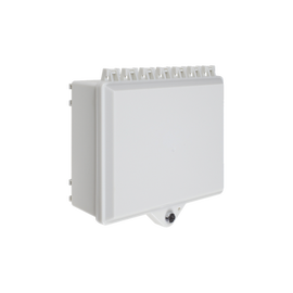Gabinete de Policarbonato Blanco Súper Resistente, para Uso en Interior o Exterior, Cerradura con Llave