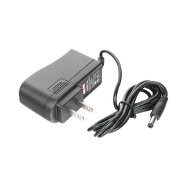 Fuente de poder de 9 Vcd regulado @ 1A UL; Voltaje de entrada de 100-240 Vca. Certificación de NOM