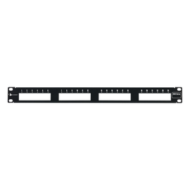 Patch Panel MAX Modular, de 24 Puertos, Plano, 1UR