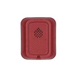 Sirena para Montaje en Pared, 12 a 24 Vcd, Color Rojo, Nuevo Diseño Moderno y Elegante y Menor Consumo de Corriente