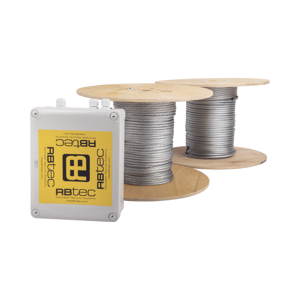 Kit de Cable Sensor Perimetral Para Cercas Ciclonicas IRONCLAD/ 305 METROS / 2 ZONAS; 152 METROS POR ZONA / Sin Falsas Alarmas por Viento / TODO Incluido