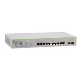 Switch PoE+ Gigabit WebSmart de 10 puertos 10/100/1000 Mbps (2 x Combo) + 2 puertos gigabit SFP (Combo), 75 W