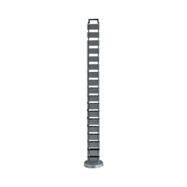 Organizador de cables vertical articulado, ideal para llevar los cables del piso a mesa o a la cubierta del escritorio de manera segura
