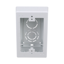 Caja de Pared Superficial, uso Universal con Placas de Pared, Con Cinta Adhesiva, Color Blanco