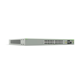 Switch PoE+ Administrable CentreCOM FS980M, Capa 3 de 24 Puertos 10/100 Mbps + 4 puertos SFP, 375 W