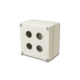 Caja industrial de conexión (Ruggedized), de 4 puertos de cobre o fibra, con protección IP66/IP67 (NEMA 4X)