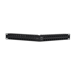 Patch Panel Z-MAX, de 48 puertos, Modular, Angulado, 1UR