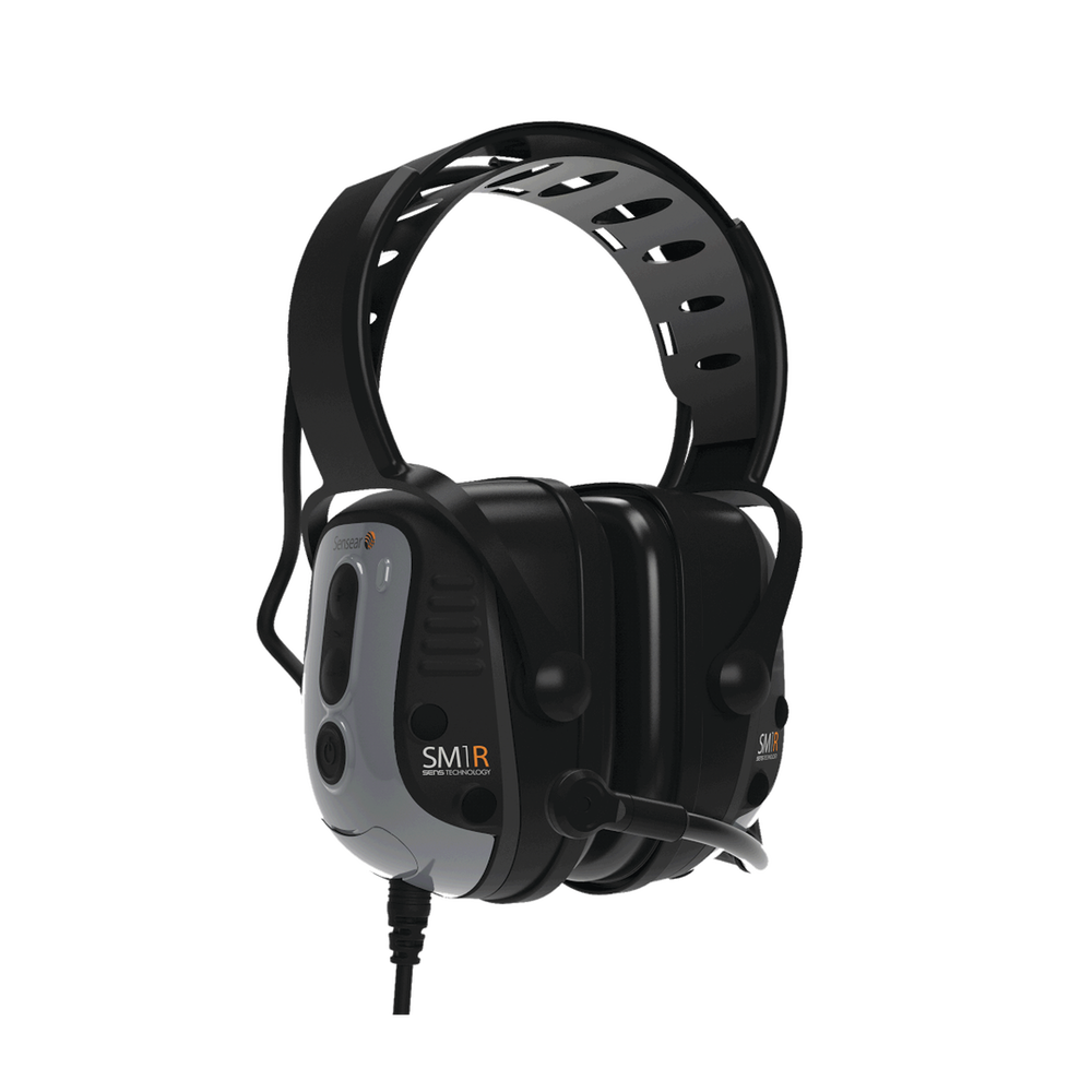 Smart IS Earmuff hearing protector with head bad over the head and cable included for MOTOROLA MOTOTRBO? SLIM, MOTOROLA TETRA