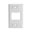 Placa de Pared CT, Para un Acoplador, Color Blanco