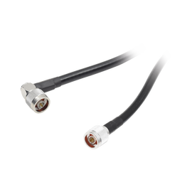 Jumper con Cable LMR400 con Conectores N Macho / N Macho Angulo Recto, de 1.2 metros.