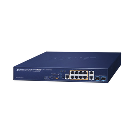 Switch Administrable L3 8 puertos 10/100/1000 Mbps c/PoE 802.3bt 75 watts, 2 puertos Gigabit uplink, 2 puertos 10G SFP+