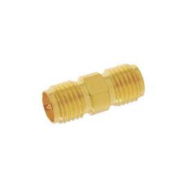 Adaptador Barril de conector SMA Hembra a SMA Hembra Inverso, Oro / Oro / Teflón.