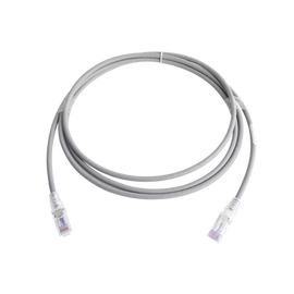 Patch Cord MC6 Modular Cat6 UTP, CM/LS0H, 7ft, Color Gris, Versión Bulk (Sin Empaque Individual)
