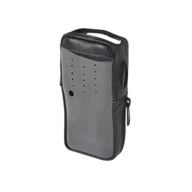 Funda de Piel Reforzada, Versión 2 de Fácil Acceso y Cubierta Frontal de Plástico Transparente para los Radios TK-2000KV2, TK-3000KV2