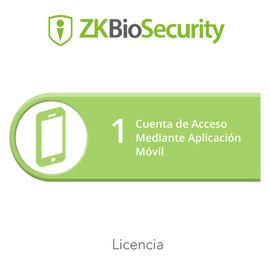 Licencia para ZKBiosecurity para 1 cuenta de acceso mediante aplicación móvil