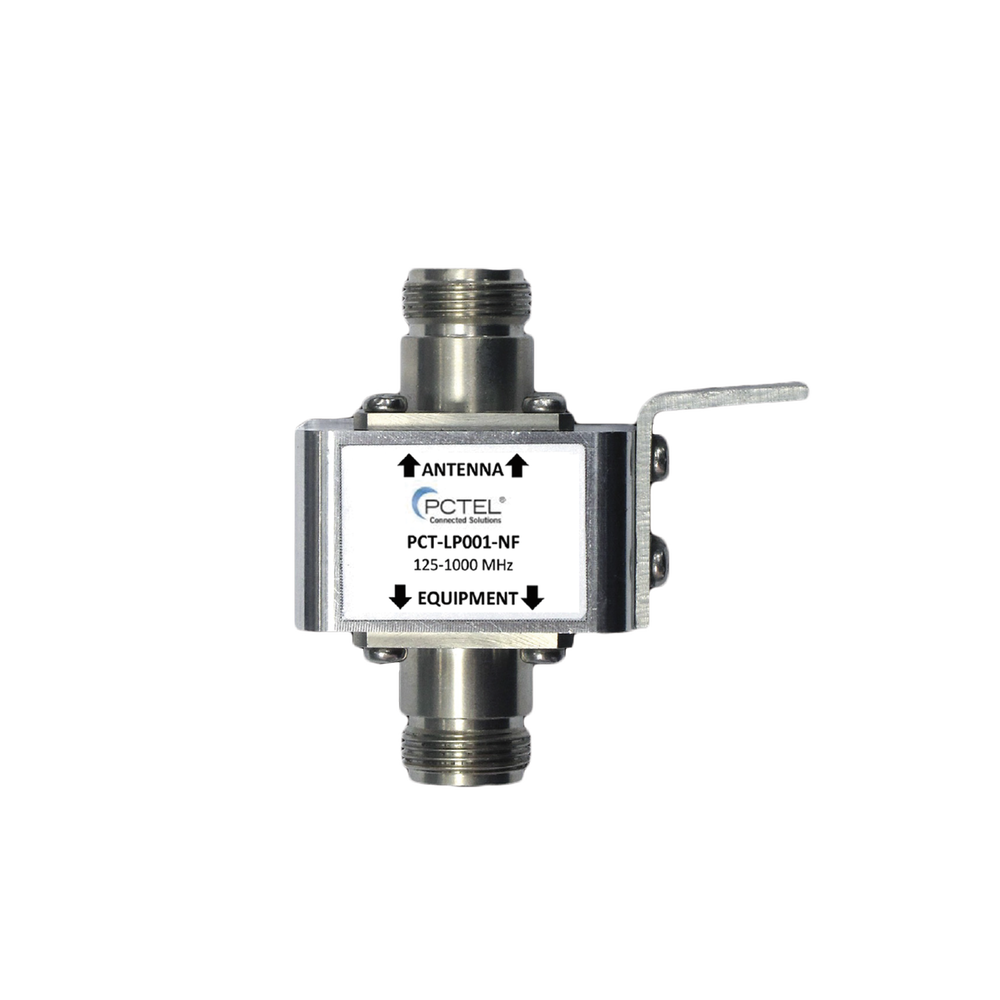 Protector Coaxial con ceja frontal, conectores N hembra