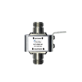Protector Coaxial con ceja frontal, conectores N hembra