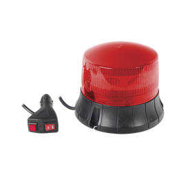 Burbuja LED giratoria color rojo, 9 LEDs, montaje magnético