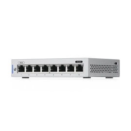 Switch UniFi Administrable capa 2 de 8 Puertos Gigabit (7 Ethernet y 1 PoE Pasivo 48V)
