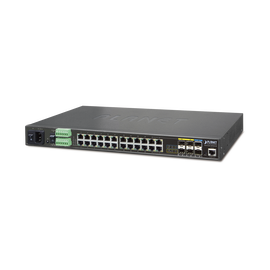 Switch Industrial Administrable L2+ 24 Puertos ,4 Combo SFP, 2 SFP+ 10G (-40 a 75ºC)