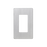 Placa de pared 1 espacio, diseño tipo metálico, para atenuador (dimmer), apagador ó control remoto inalámbrico LUTRON.