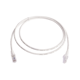 Patch Cord MC6 Modular Cat6 UTP, CM/LS0H, 5ft, Color Blanco, Versión Bulk (Sin Empaque Individual)