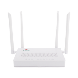 ONU Dual G/EPON con Wi-Fi AC de doble banda, 1 puerto SC/UPC + 2 puertos LAN Gigabit + 1 puerto FXS