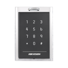 Lector de Tarjetas MIFARE y Contraseñas / Conexión Wiegand y RS-485 / Recomendado para Paneles Hikvision Serie 26 (RS-485).