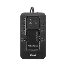UPS de 450 VA/260 W, Topología Standby con Modo Ahorrador ECO, Entrada 120 Vca NEMA 5-15P, Con 8 Tomas NEMA 5-15R