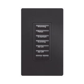 Teclado hibrido seetouch, 6 botones, 2 botones subir/bajar, intensidad 120V/450W, color blanco.
