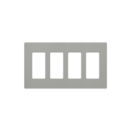 PLACA DE PARED COLOR GRIS, 4 ESPACIOS