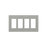 PLACA DE PARED COLOR GRIS, 4 ESPACIOS
