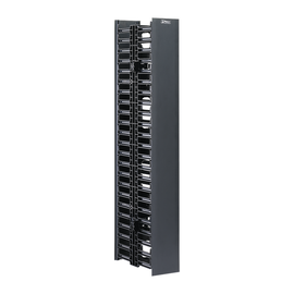 Organizador Vertical Doble NetRunner, para Rack Abierto de 45 Unidades, 6.7in de Ancho, Color Negro