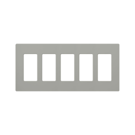 PLACA DE PARED COLOR GRIS, 5 ESPACIOS