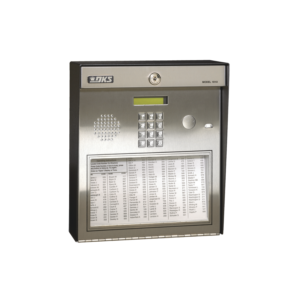 Lobby panel para montaje en superficie compatible con equipos Doorking 1816/1820 Lobby panel para montaje en superficie compatible con equipos Doorking 1816/1820