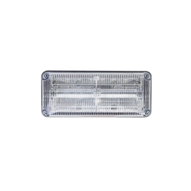 Luces perimetrales de emergencia QuadraFlare® lente color claro, LED color rojo