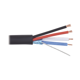 Cable multiconductor, 1 Par AWG22 (7x30) totalmente blindado + 1 Par AWG18 (16x30) (Cresnet, AX link, QS lutron), (Anti-humedad)