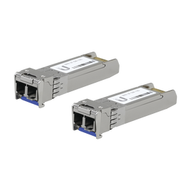 UFiber Módulo SFP+ 10G, transceptor MiniGibic MonoModo 10 Gbps, distancia 10 km, conectores LC, paquete de 2 piezas