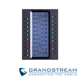 MODULO DE EXPANSION GRANDSTREAM GXP2200-EXT, 20 BOTONES PROGRAMABLES DUAL COLOR LED, PANTALLA LCD 128x384, MEMORIA DE 40 REGISTROS EN 2 PAGINAS. COMPATIBLE CON GXP2140, GXP2170 Y GXV3240.