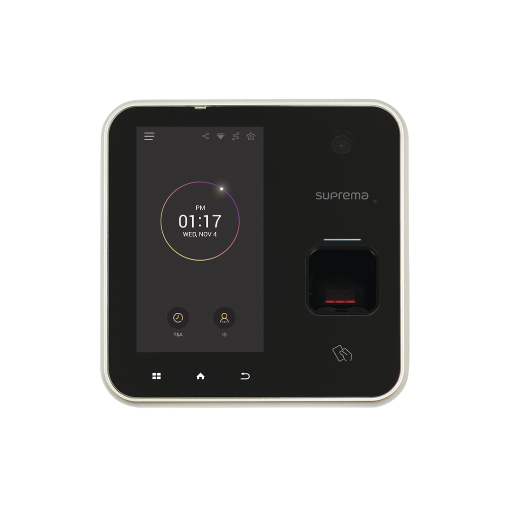 BioStation A2 Lector de Huella con Teclado Touch y Lector ( 13.56MHz /MIFARE /NFC /DESFire /DESFire EV1 /Felica ) / WiFi / PoE