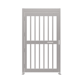 Puerta de Alta Seguridad de Cuerpo Completo Acabado en Acero Inoxidable