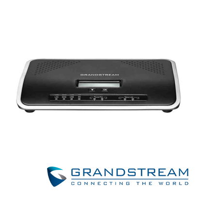 CONMUTADOR IP PBX GRANDSTREAM UCM6202 2 LINEAS FXO / 2 EXTENSIONES FXS 30-LLAMADAS 500SIP POE 2 PUERTOS GIGA 10/100/1000