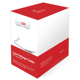Cable de Cobre Industrial, 6 conductores calibre 22 de color blanco, para aplicaciones de alarmas / Control de acceso / Automatización / Intercoms y TV porteros, Bobina de 152.5 Metros.