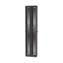 Organizador Vertical Doble PatchRunner™, Para Rack Abierto de 45 Unidades, 8in de Ancho, Color Negro
