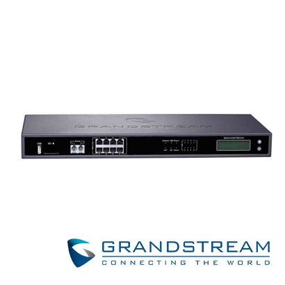 CONMUTADOR IP PBX GRANDSTREAM UCM6208 8 LINEAS FXO / 2 EXTENSIONES FXS 100-LLAMADAS 800SIP POE 2 PUERTOS GIGA 10/100/1002