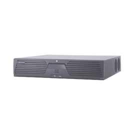 NVR 12 Megapixel (4K) / 32 Canales IP / 8 Bahías de Disco Duro / 2 Tarjetas de Red / Soporta RAID / Reconocimiento Facial / Bases de Datos / Filtro de Falsas Alarmas / Detección de Cuerpo Humano y Vehículos