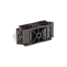 Sujetador de doble click para cable coaxial de 1/2 paquete de 10 piezas.