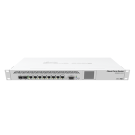 (CCR1009-7G-1C-1S+) Cloud Core Router, CPU 9 Núcleos,7 Puertos Gigabit, 1 Combo TP/SFP, 1 puerto SFP+, 2 GB Memoria