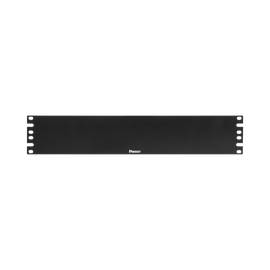 Tapa Ciega Para Rack Estándar de 19in, Plano, de Acero, 2UR, Color Negro