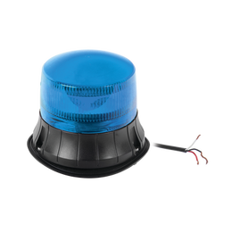 Burbuja LED giratoria color azul, 9 LEDs, montaje permanente